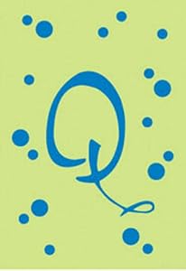 Monogram Polka Dot Regular Size Flag - Q