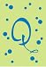 Monogram Polka Dot Regular Size Flag - Q
