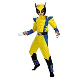 Kids' Deluxe X-Men Wolverine Muscle Costume