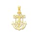 14k Mariners Cross Pendant