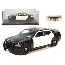 2006 Dodge Charger R/T Police Blank 1/24 B&W