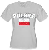 Poland Polska Vintage Flag International Girls T-Shirt #1178