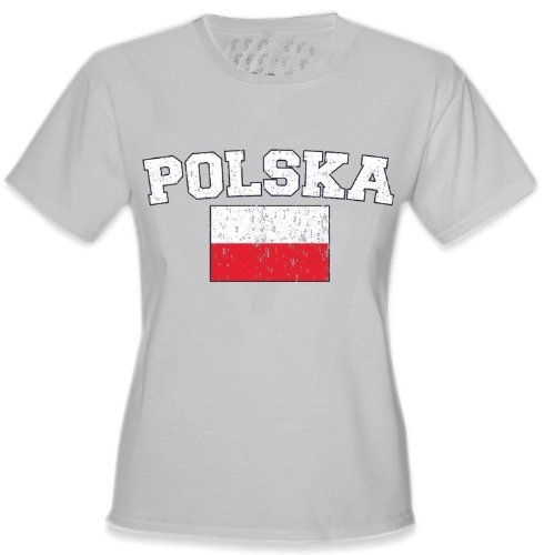 Poland Polska Vintage Flag International Girls T-Shirt #1178