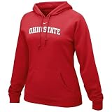 Nike Ohio State Buckeyes Ladies Scarlet Arch Lettering Pullover Hoody