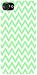Rikki KnightTM Mint Green Zig Zag Stripes White Hard Case Cover for Apple iPhone® 4 & 4s Universal: Verizon - Sprint - AT&T - Unisex - Ideal Gift for all occassions!