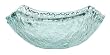 Clear Spanish Recycled Textured Glass Extra Small Bowl 8"D x 2.5"H Set / 2