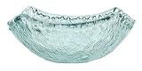 Clear Spanish Recycled Textured Glass Extra Small Bowl 8"D x 2.5"H Set / 2