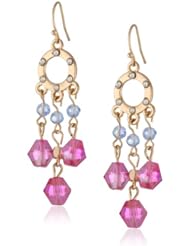 Nine West "Gem Jam" Gold-Tone Multi Chandelier Drop Earrings