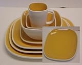 Home Décor Dinnerware, Medium Saffron Yellow Plate (12pc Set)