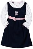 velvet clothing-So La Vita Girls 2-6X Toddler Velvet Waist Trim Dress