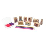 Melissa & Doug Wooden Princess Stamp Set