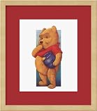Pooh Framed Art Print by Walt Disney,13.1 x 15.1 Framed