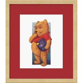 Pooh Framed Art Print by Walt Disney,13.1 x 15.1 Framed
