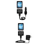 Essential Kit for the Sony Ericsson k550i - includes Car and Wall Charger with Rapid Charge Technology - Gomadic Brand w/ TipExchange Technology