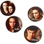The Twilight Saga: New Moon Mini Buttons Asst. (4) Party Supplies