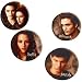 The Twilight Saga: New Moon Mini Buttons Asst. (4) Party Supplies