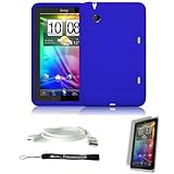 Blue Cover Protective Slim Durable Silicon Skin Case for HTC Flyer 3G WiFi  ....