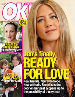 OK Weekly Magazine Jennifer Aniston October 1, 2007 Issue (Maggie Grace, Cote de Pablo, Tori Spelling)