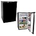 Haier HNSE05VS -01 Freestanding 4-3/5-Cubic-Foot Refrigerator/Freezer, Black with Virtual-Steel Door Haier HNSE05VS -01 Freestanding 4-3/5-Cubic-Foot Refrigerator/Freezer, Black with Virtual-Steel Door