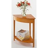 Corner Computer Desk - Honey Pine