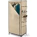 Closet Portable Storage Wardrobe in Breathable Khaki (62Hx27x18) (WRD01270) by Honey Can Do