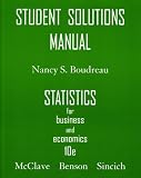 Students Solutions Manual for Statistics for Business & Economics