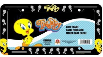 Tweety Attitude Glitter License Plate Frame