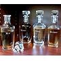 Liquor Decanters - Four Glass Bottle Set