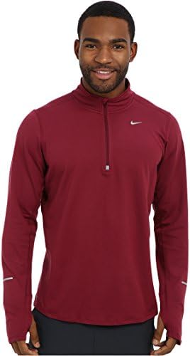 New Nike Men's Element Half-Zip Base Layer Top Deep Garnet/Deep Garnet/Reflective Silver XX-Large
