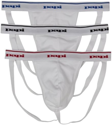 Papi Men's 3-Pack Cotton Jockstrap