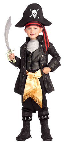 Kids Captain Black Pirate Costume – Child Medium