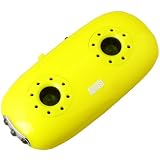 August MB100Y Pocket MP3 Player with Integrated Stereo Speakers and LED Flashlight- Yellow