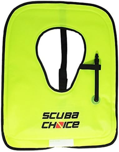 Scuba Choice Scuba Choice Adult Neon Yellow Snorkel Vest with Name box, Large by Aqua Edge
