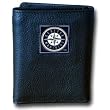 Seattle Mariners Executive Trifold Leather Wallet - MLB Baseball Fan Shop Sports Team Merchandise