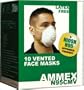 N95 Dust Masks with Exhalation Valve Respirators/Flu Mask, (Box of 10)