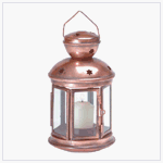 STAR PATTERN METAL LANTERN