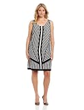 Gabby Skye Womens Plus-Size Mirror Print Sleeveless Dress