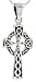 Sterling Silver Celtic Cross 1 5/16 (33mm) With a thin 18 Silver Box Chain