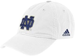 Notre Dame Fighting Irish White Adjustable Slouch Hat