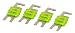 Brand-X XLMF100 4 Pack 100 Amp (Yellow) MIDI Mini ANL Style Fuses
