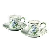 Floral Tea Cup & Saucer Votive Candle Holder - Set/2 - 2.75 Floral Tea Cup & Saucer Votive Candle Holder - Set/2 - 2.75