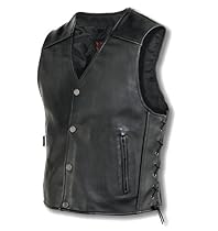 Hot Sale Milwaukee Motorcycle Clothing Company Mens Joker Vest (Black, Medium)