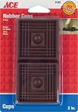 SHEPHERD HARDWARE PROD 9076/ACE SQUARE BROWN RUBBER CASTER CUPS 2