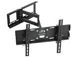 Wandhalterung R23 LCD TV SCHWENKBAR NEIGBAR WANDHALTER PLASMA FERNSEHER ca. 58 - 165cm + 22 30 32 37 40 42 46 50 55 60 65 Zoll + passend fuer TVs - SAMSUNG TOSHIBA THOMSON ACER LG PHILIPS SONY MEDION PANASONIC mit VESA 200x200 400x400 500x300 +++ UNIVERSAL FÜR ANDERE TV-HERSTELLER +++ ULTRA-SLIM VARIANTE *** Wandabstand NUR 107 mm ***