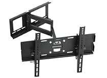Wandhalterung R23 LCD TV SCHWENKBAR NEIGBAR WANDHALTER PLASMA FERNSEHER ca. 58 - 165cm + 22 30 32 37 40 42 46 50 55 60 65 Zoll + passend fuer TVs - SAMSUNG TOSHIBA THOMSON ACER LG PHILIPS SONY MEDION PANASONIC mit VESA 200x200 400x400 500x300 +++ UNIVERSAL F&Uuml;R ANDERE TV-HERSTELLER +++ ULTRA-SLIM VARIANTE *** Wandabstand NUR 107 mm ***