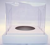 Individual White Clear Top Cupcake Boxes pack of 10