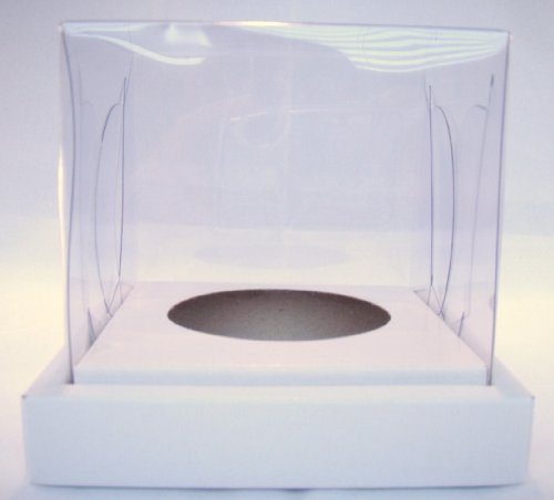 Individual White Clear Top Cupcake Boxes pack of 10