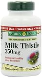 Nature's Bounty Value Size Milk Thistle 250mg, 200 Gelatin Capsules