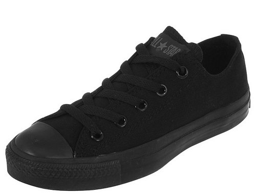 Converse Chuck Taylor All Star Lo Top Black Monochrome Canvas men's 6/ women's 8