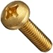 Brass Machine Screw, Pan Head, Phillips Drive